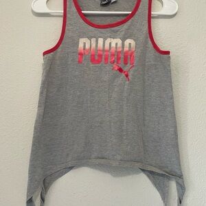 Puma Gray Tank Top with Red Trim